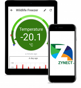 Zynect Sensor App is compatible with tablets and smart phones.