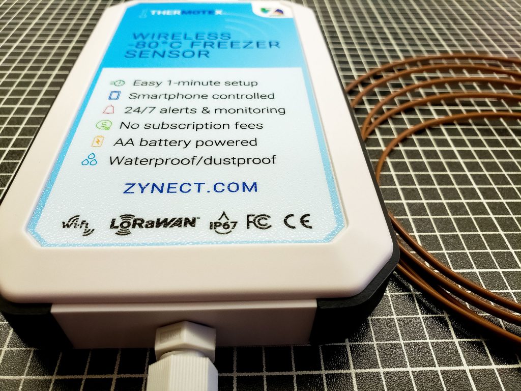 Zynect Thermote Wireless Remote Temperature Sensor. WiFi Thermometer  Temperature Monitor. 24/7 Text/email alerts. Monitoring and History.  Water/Dust