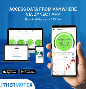 Zynect Thermote Wireless Remote Temperature Sensor. WiFi Thermometer  Temperature Monitor. 24/7 Text/email alerts. Monitoring and History.  Water/Dust