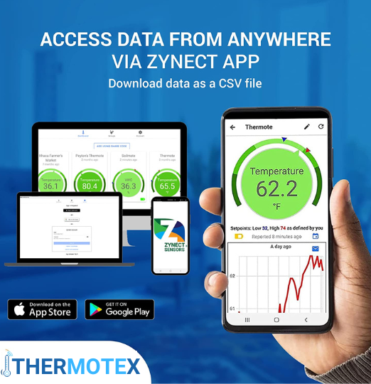 Thermote X Ultra Low Freezer Sensor WiFi Zynect